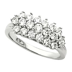 Triple Row Anniversary Ring Mounting