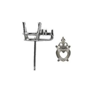 Heart Earring with Trio Accent with .030