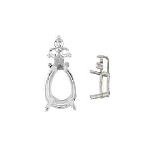 Pear Setting with Trio Accent
