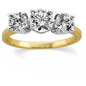 Semi-Mount 3 Stone Anniversary Ring