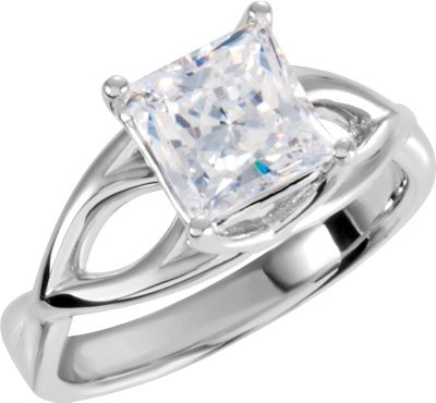 Engagement Ring or Matching Band Mounting