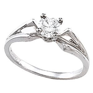 Cathedral Engagement Ring Mounting & Band