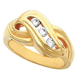 3-Stone Channel Set Ring Mounting