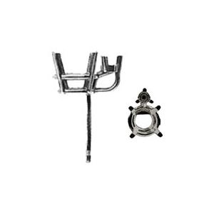 Round 4-Prong Earring with .030