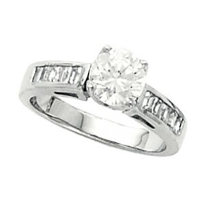 Round Tulipset® Engagement Ring Mounting