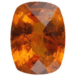 Antique Cushion Genuine Spessartite Garnet (Black Box)