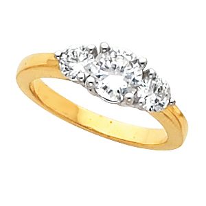 3-Stone Engagement or Band Mounting