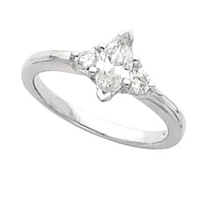 3-Stone Engagement Ring or Band Mounting