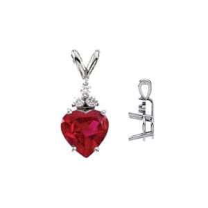 Pendant Mounting for Heart -Shaped Center
