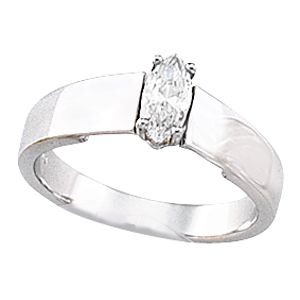 Cathedral Engagement Ring Mounting & Band