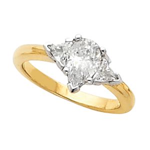 3-Stone Engagement Ring or Band Mounting