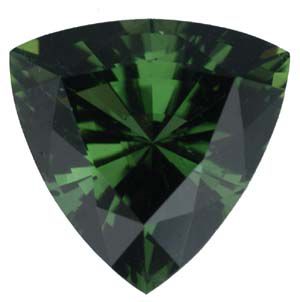 Trillion Genuine Green (Chrome) Tourmaline (Black Box)