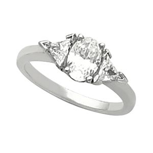 3-Stone Engagement Ring or Band Mounting