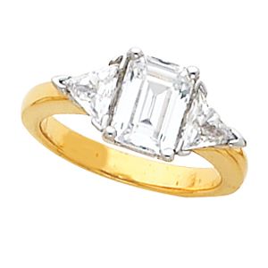 3-Stone Engagement Ring or Band Mounting