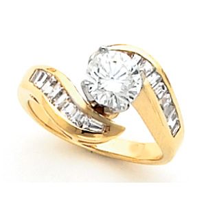 Bypass Tulipset® Engagement Ring Mounting