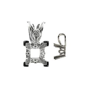 Scroll Setting&reg; Solitaire Pendant Mounting for Square/Princess Center