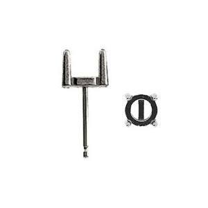 Round 4-Prong Cabochon Earring with .030