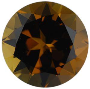 Round Genuine Bronze Tourmaline (Black Box)