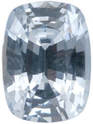 Antique Cushion Genuine White Sapphire (Black Box)
