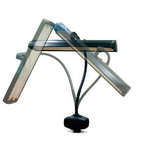 2 Bulb - Black Dazor&reg; Flex Arm Lamp 