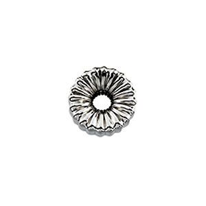 6mm Corrugated Roundel Spacer Bead