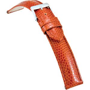 20mm Men's Regular Honey Select Embossed Lizard Leather Watch Strap