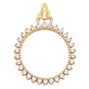 Accent Bezel with Fancy Bail Mounting