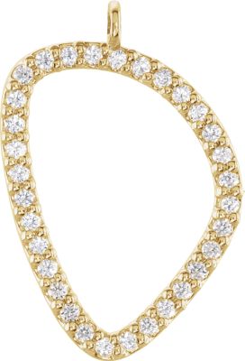 Open Silhouette Dangle Component with Jump Ring