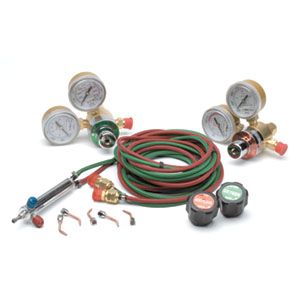 Oxygen/Propane Small Torch Kit W/ 5 Tips & Regulators