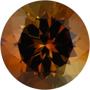 Round Genuine Golden Tourmaline (Black Box)