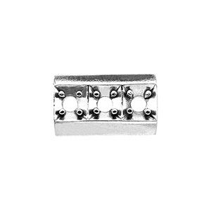 Rectangle Shape Top Plate for Three Round Stones