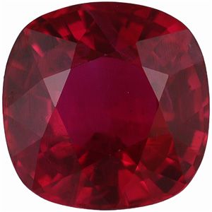 Antique Square Genuine Ruby (Black Box)