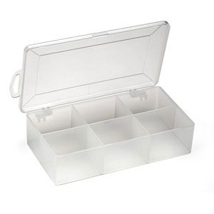 6 Compartment Plastic Storage Box