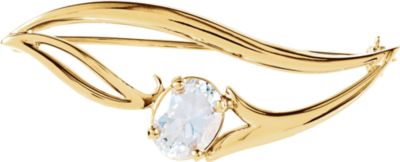 Brooch Mounting for Oval Center