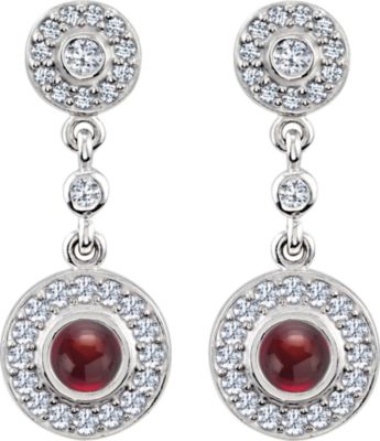 Articulated Earring Mounting for  Round Center