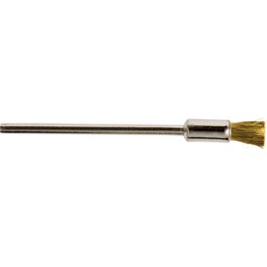 Mounted Brass Straight End Wire Brushes - 1/4