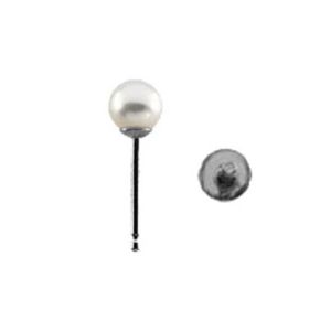 Stud Earring for Pearl with Peg