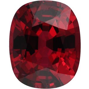 Antique Cushion Genuine Red Spinel (Black Box)
