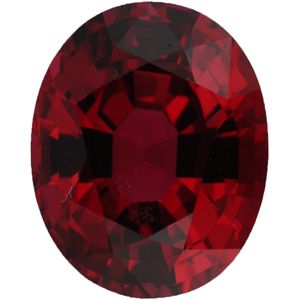 Oval Genuine Red Spinel (Black Box)