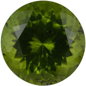 Round Genuine Peridot (Black Box)