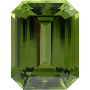 Emerald/Octagon Genuine Peridot (Black Box)