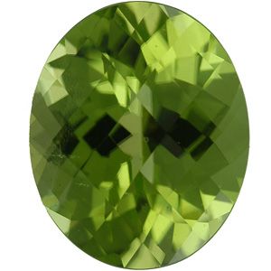 Oval Genuine Peridot (Black Box)