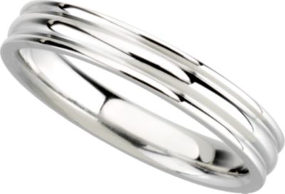4mm Platinum Comfort-Fit Design Band