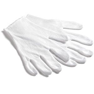 Heavy White Cotton Gloves