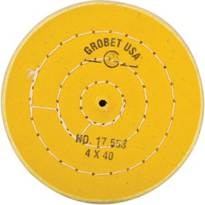 Yellow Treated Muslin Wheel Buff, 4