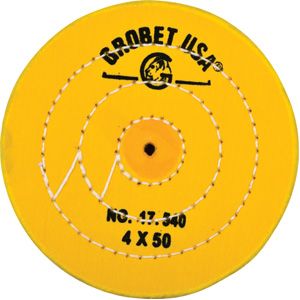 Yellow Treated Muslin Wheel Buff, 4