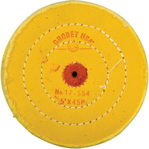 Yellow Treated Muslin Wheel Buff, 5