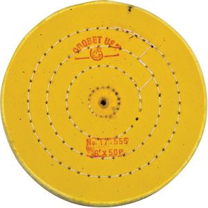 Yellow Treated Muslin Wheel Buff, 6