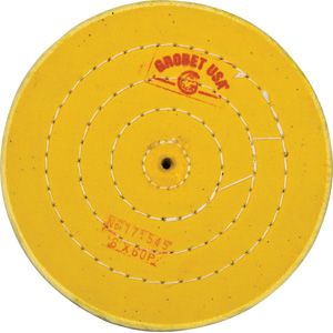 Yellow Treated Muslin Wheel Buff, 6