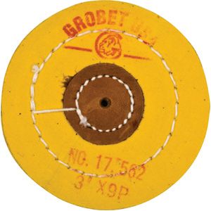 Yellow Treated Muslin Wheel Buff, 3